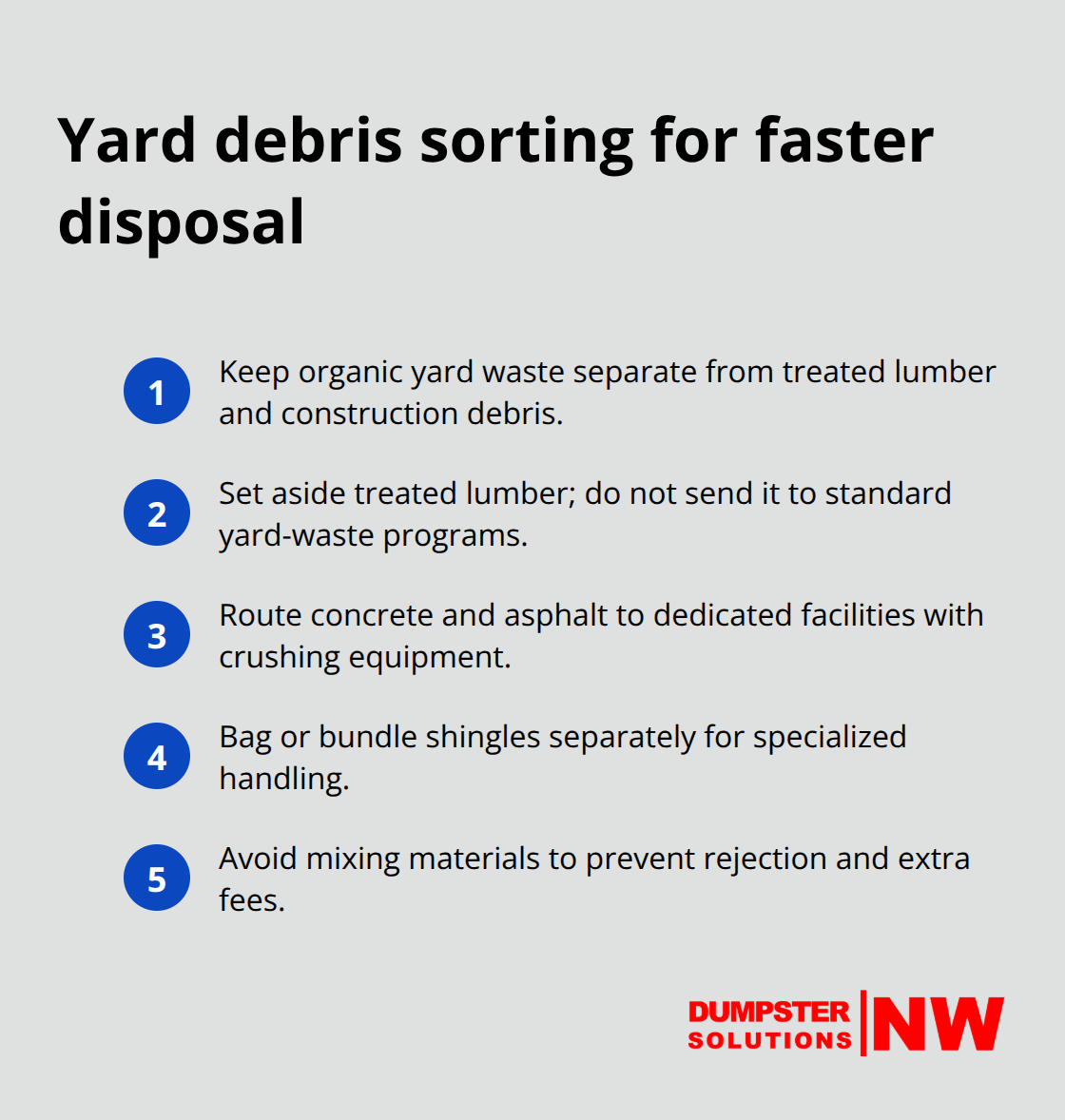 How to separate yard waste to avoid delays and fees - seasonal cleanup